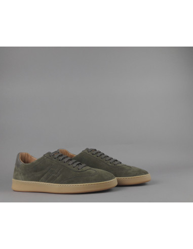 Frau /// Sneakers Uomo Camoscio Verde Militare Scuro Prezzo 155,00