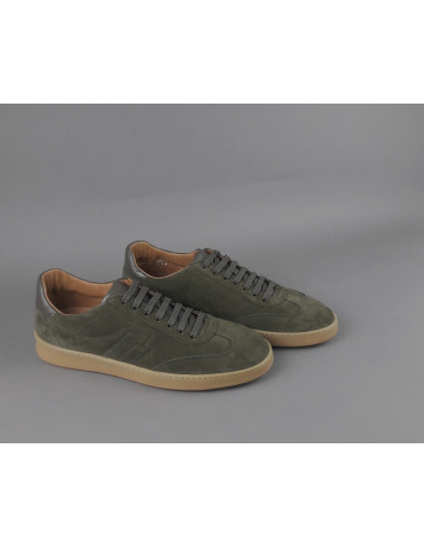 Frau /// Sneakers Uomo Camoscio Verde Militare Scuro Prezzo 155,00