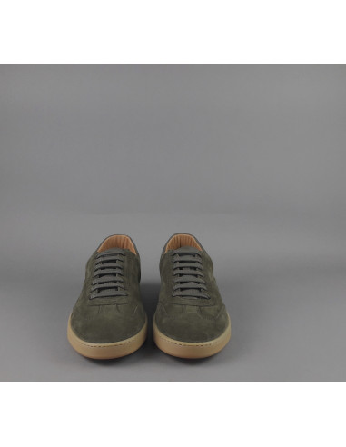 Frau /// Sneakers Uomo Camoscio Verde Militare Scuro Prezzo 155,00
