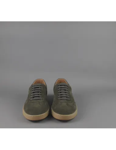 Frau /// Sneakers Uomo Camoscio Verde Militare Scuro Prezzo 155,00