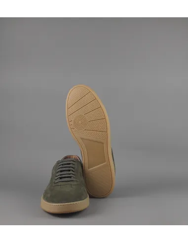 Frau /// Sneakers Uomo Camoscio Verde Militare Scuro Prezzo 155,00