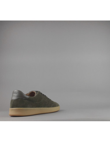 Frau /// Sneakers Uomo Camoscio Verde Militare Scuro Prezzo 155,00