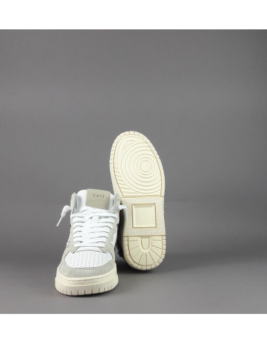 D.A.T.E. /// Torneo High Sneakers Donna Camoscio Pelle Bianco Prezzo 205,00