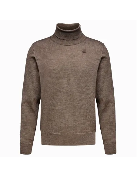 K-Way /// Maglia Collo Alto Uomo Henry Merino Lana Talpa Prezzo 140,00