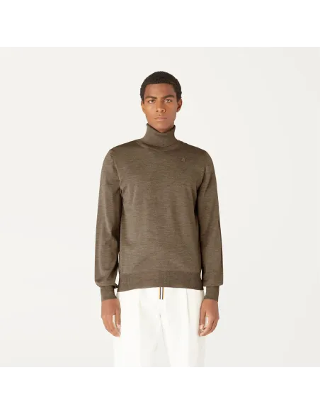 K-Way /// Maglia Collo Alto Uomo Henry Merino Lana Talpa Prezzo 140,00