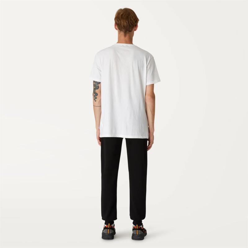 K-Way /// Pantaloni Felpa Uomo Le Vrai Bishop Misto Cotone Nero Prezzo 90,00