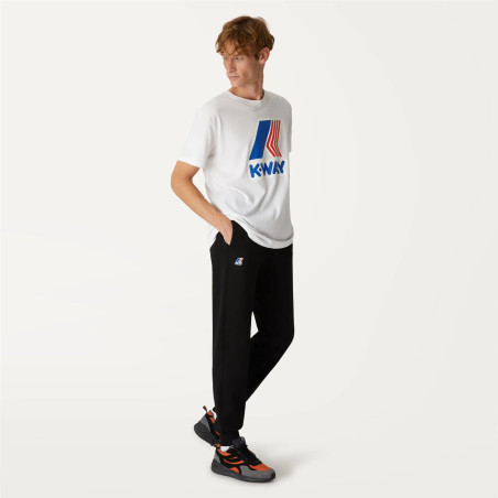 K-Way /// Pantaloni Felpa Uomo Le Vrai Bishop Misto Cotone Nero Prezzo 90,00