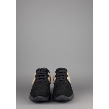 Hogan Interactive Donna Camoscio Nero H Ecopelliccia Prezzo 350,00