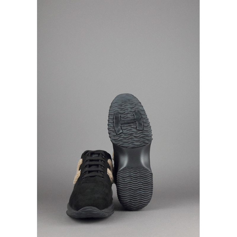 Hogan Interactive Donna Camoscio Nero H Ecopelliccia Prezzo 350,00