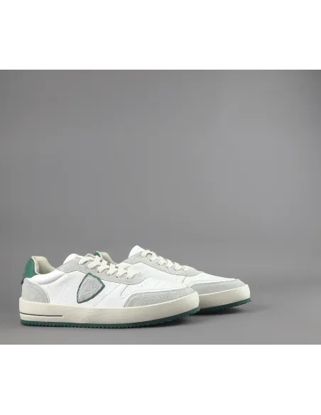 Philippe Model /// Sneakers Uomo Nice Pelle Bianco Prezzo 280,00