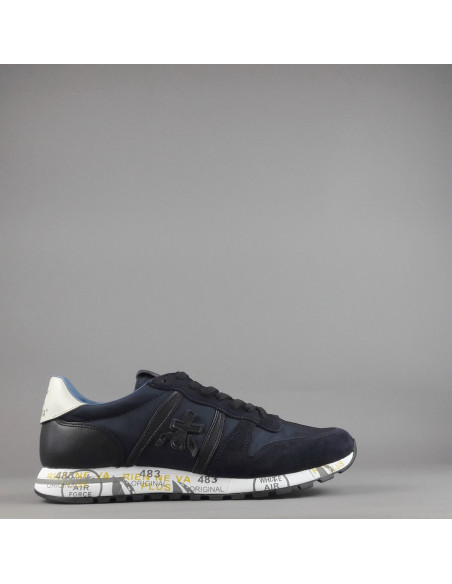 Premiata /// Sneakers Uomo Eric Camoscio Tela Blu Scuro Prezzo 240,00