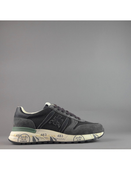 Premiata /// Sneakers Uomo Lander Camoscio Tela Grigio Prezzo 240,00