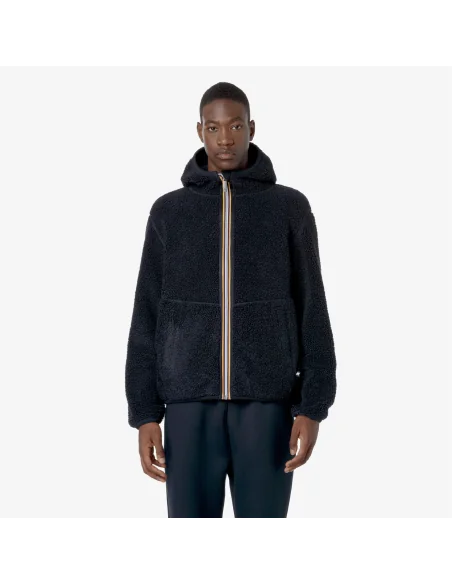 K-Way /// Giacca Felpa Uomo Jack Sherpa Polar Double Blu Scuro Prezzo 165,00