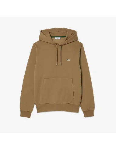 Lacoste /// Felpa Uomo Con Cappuccio Misto Cotone Talpa Scuro Prezzo 145,00