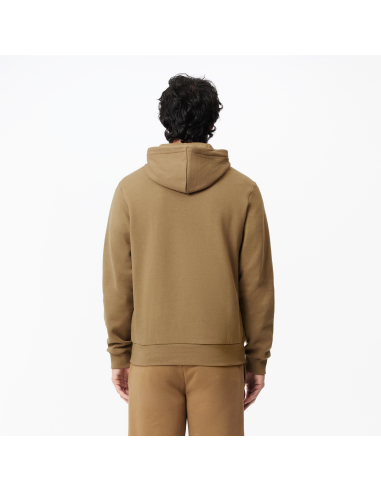 Lacoste /// Felpa Uomo Con Cappuccio Misto Cotone Talpa Scuro Prezzo 145,00
