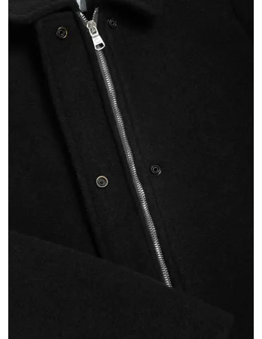 Colmar /// Cappotto Donna Lungo In Panno Di Lana Nero Prezzo 410,00