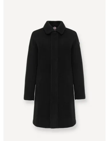 Colmar /// Cappotto Donna Lungo In Panno Di Lana Nero Prezzo 410,00