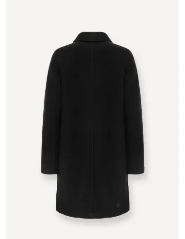 Colmar /// Cappotto Donna Lungo In Panno Di Lana Nero Prezzo 410,00