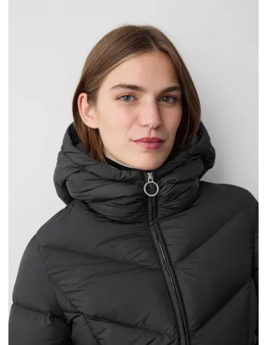 Colmar /// Piumino Donna Lungo Nylon Riciclato Nero Prezzo 450,00
