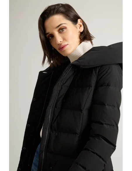 Woolrich /// Puffy Prescott Parka Donna Nero Prezzo 650,00