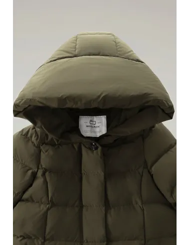 Woolrich /// Puffy Prescott Parka Donna Verde Militare Scuro Prezzo 650,00