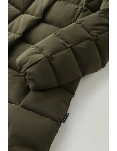 Woolrich /// Puffy Prescott Parka Donna Verde Militare Scuro Prezzo 650,00