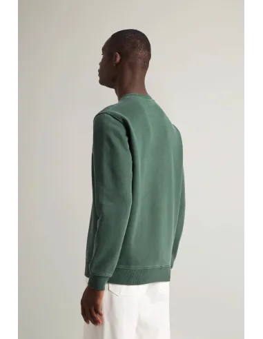 Woolrich /// Felpa Tinto Capo Uomo Verde Scuro Prezzo 180,00