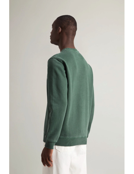 Woolrich /// Felpa Tinto Capo Uomo Verde Scuro Prezzo 180,00