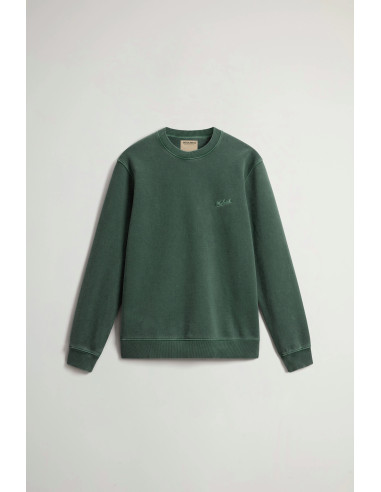 Woolrich /// Felpa Tinto Capo Uomo Verde Scuro Prezzo 180,00