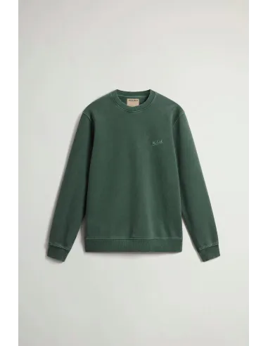 Woolrich /// Felpa Tinto Capo Uomo Verde Scuro Prezzo 180,00