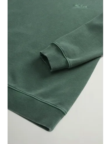 Woolrich /// Felpa Tinto Capo Uomo Verde Scuro Prezzo 180,00