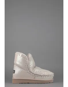 Mou /// Eskimo 18 Donna Montone Double-Face Effetto Microglitter Rosa Chiaro Prezzo 219,00