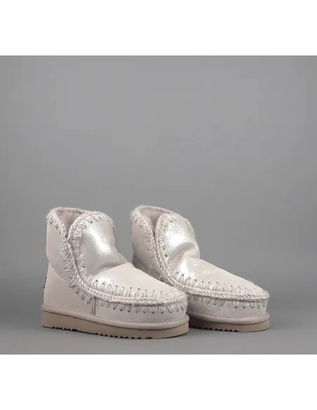 Mou /// Eskimo 18 Donna Montone Double-Face Effetto Microglitter Rosa Chiaro Prezzo 219,00