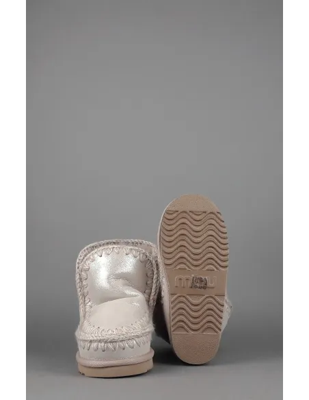 Mou /// Eskimo 18 Donna Montone Double-Face Effetto Microglitter Rosa Chiaro Prezzo 219,00