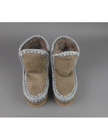 Mou /// Eskimo 18 Donna Montone Double-Face Talpa Scuro Prezzo 209,00