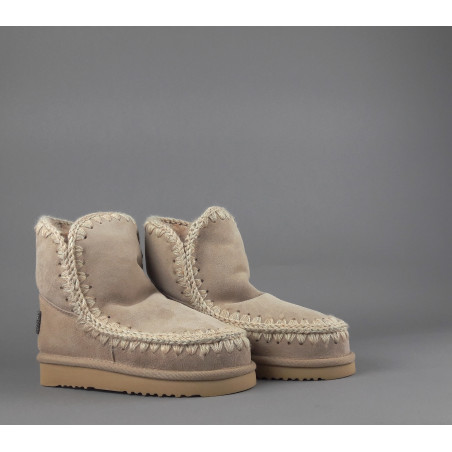 Mou /// Eskimo 18 Donna Montone Double-Face Carne Logo Glitter Prezzo 219,00