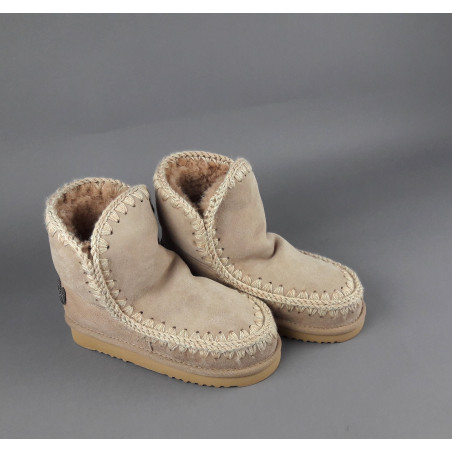 Mou /// Eskimo 18 Donna Montone Double-Face Carne Logo Glitter Prezzo 219,00