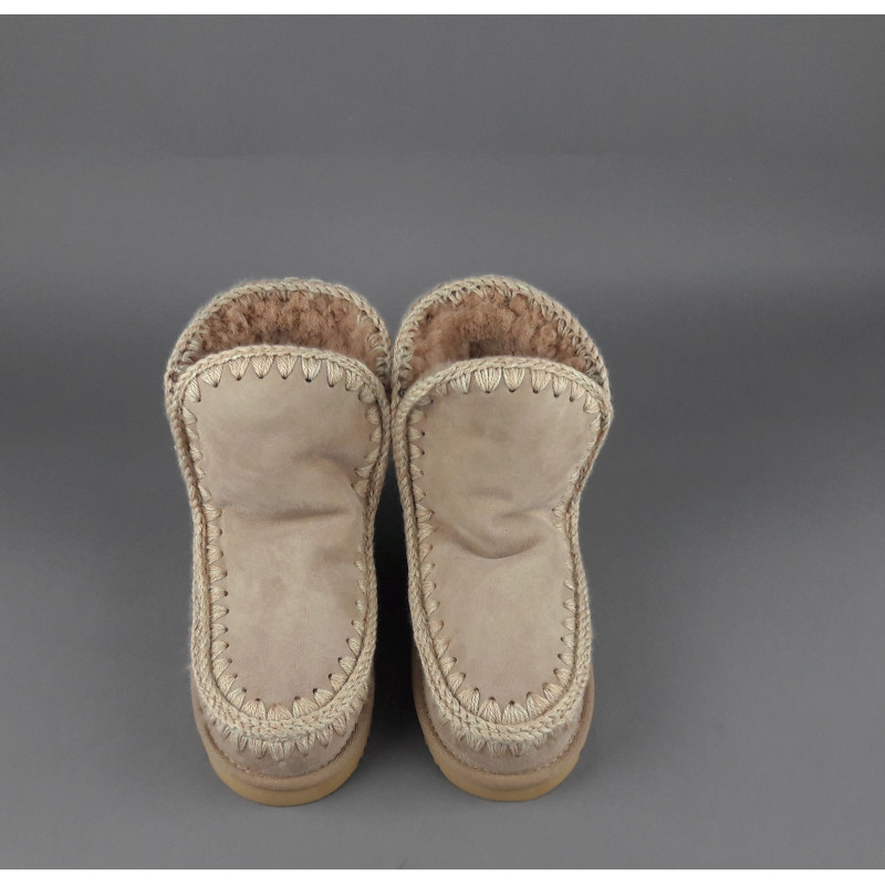 Mou /// Eskimo 18 Donna Montone Double-Face Carne Logo Glitter Prezzo 219,00