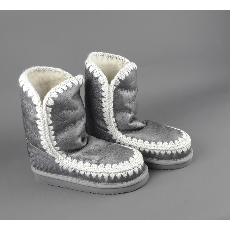 Mou /// Sa Eskimo 24 Donna Montone Double-Face Metal Vintage Grigio Prezzo 269,00