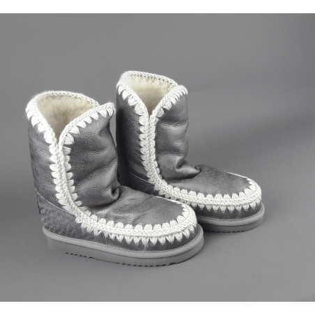 Mou /// Sa Eskimo 24 Donna Montone Double-Face Metal Vintage Grigio Prezzo 269,00