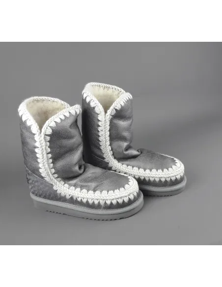 Mou /// Sa Eskimo 24 Donna Montone Double-Face Metal Vintage Grigio Prezzo 269,00
