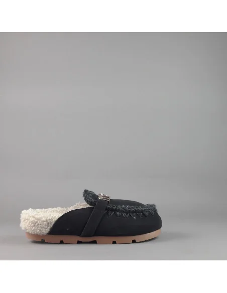 Mou /// Slipper Eskimo Donna Montone Double-Face Effetto Nero Prezzo 149,00