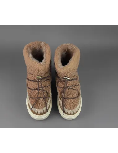 Mou /// Eskimo 18 Sneakers Bold Donna Montone Double-Face Marrone Chiaro Prezzo 259,00