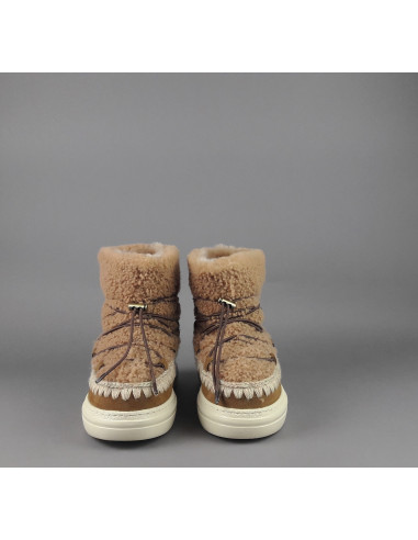 Mou /// Eskimo 18 Sneakers Bold Donna Montone Double-Face Marrone Chiaro Prezzo 259,00