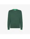 Sun 68 /// Maglia Uomo Girocollo Misto Lana Verde Scuro Prezzo 120,00
