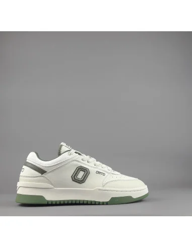 Orto - Sneakers Uomo Eclipse Ecopelle Bianco Opaco Verde Prezzo 94,00