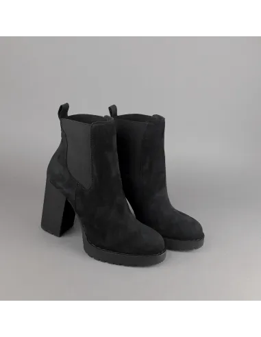 Hogan Stivaletto Donna H542 Camoscio Nero Elastici Laterali Prezzo 390,00