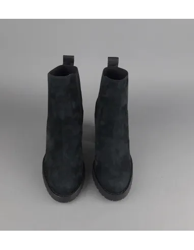 Hogan Stivaletto Donna H542 Camoscio Nero Elastici Laterali Prezzo 390,00