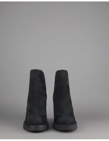 Hogan Stivaletto Donna H542 Camoscio Nero Elastici Laterali Prezzo 390,00