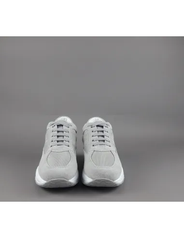 Hogan - Interactive Uomo Camoscio Tela Grigio Chiaro H Prezzo 390,00